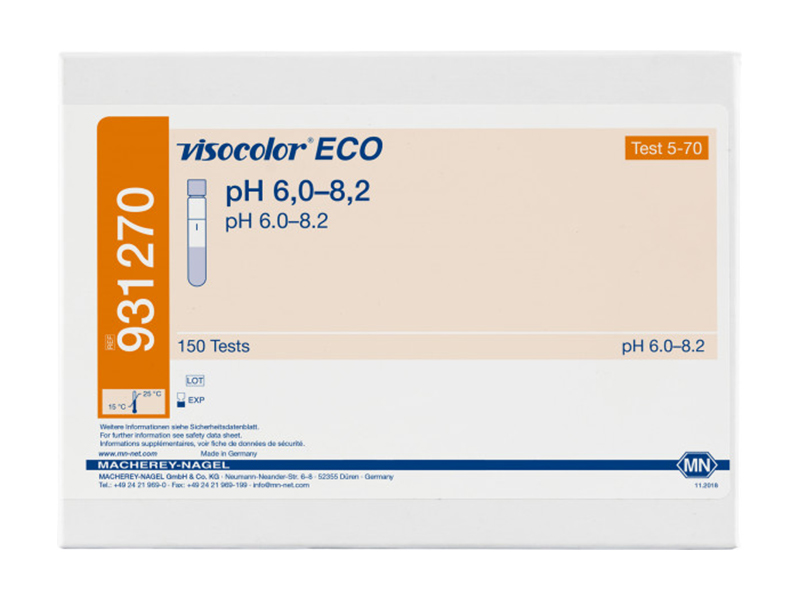 德国MN VISOCOLOR ECO pH值测试盒 931270
